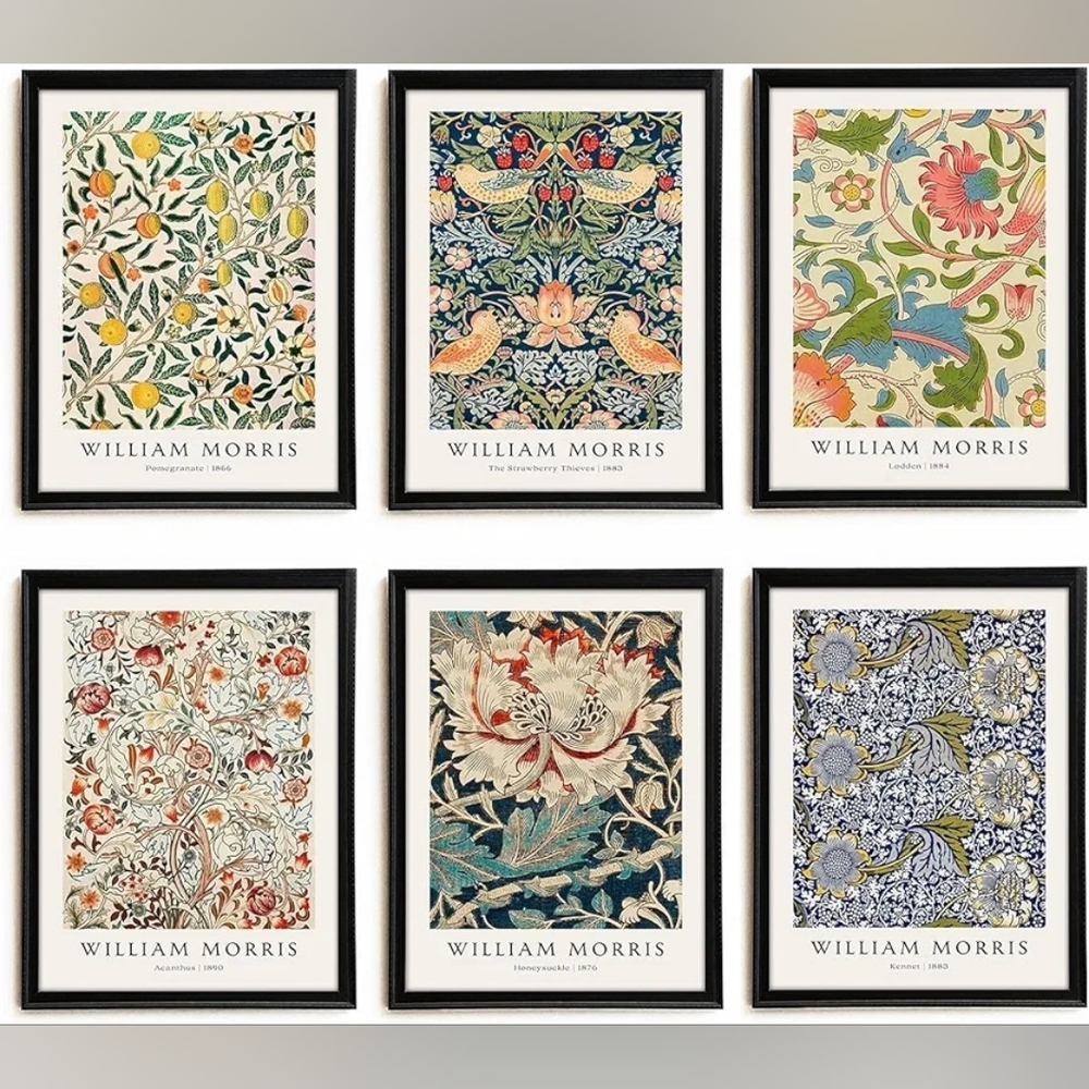William Morris 6 Prints 8.5x11